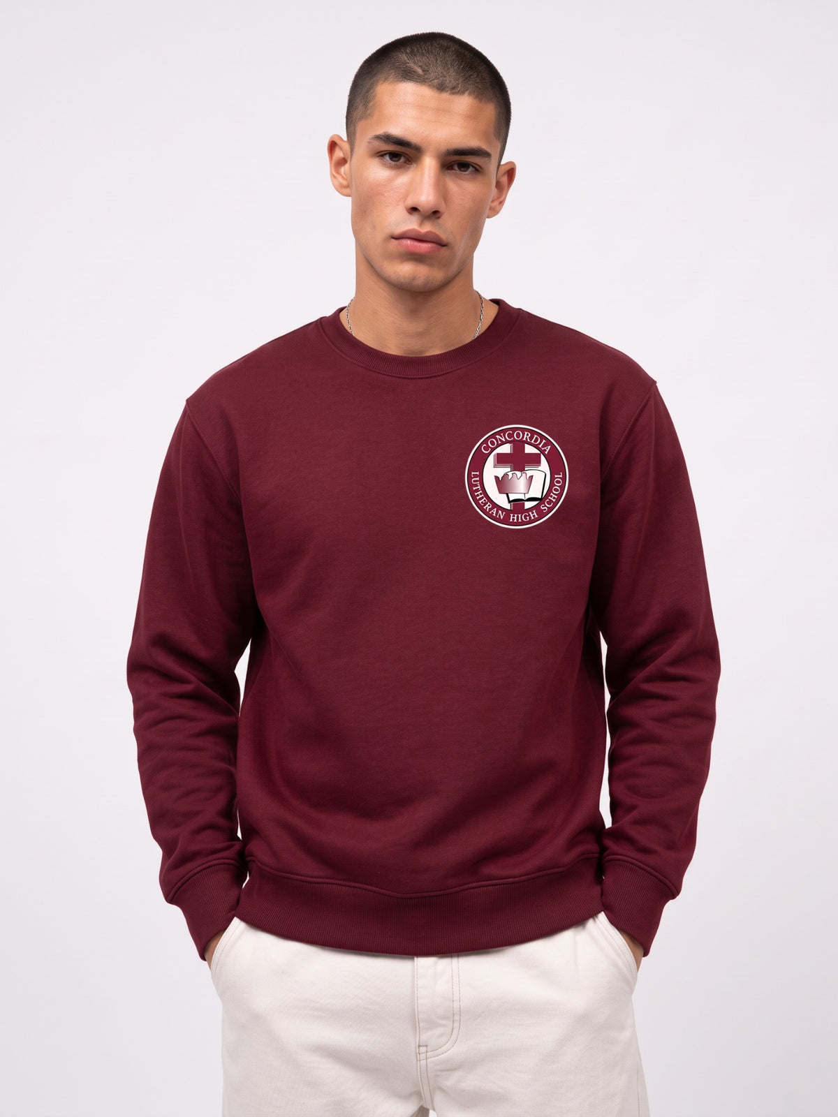 Maroon Crewneck Sweatshirt