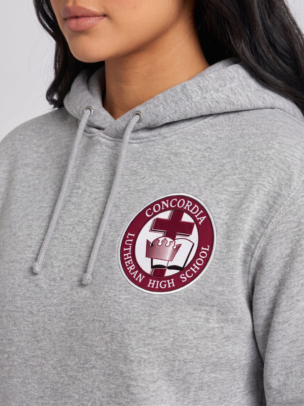 Grey Pullover Hoodie – Women's