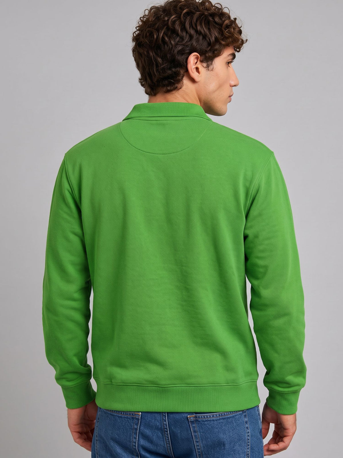 Green Polo Sweatshirt